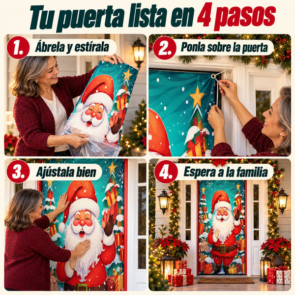 Cómo instalar la funda navideña en 4 pasos