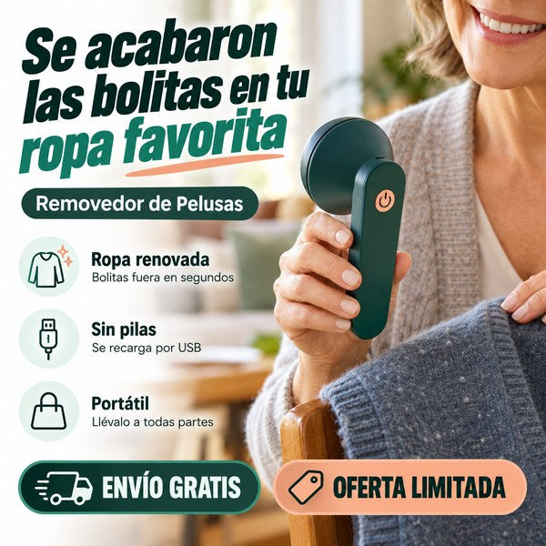 Removedor de Pelusas: Ropa como nueva en segundos