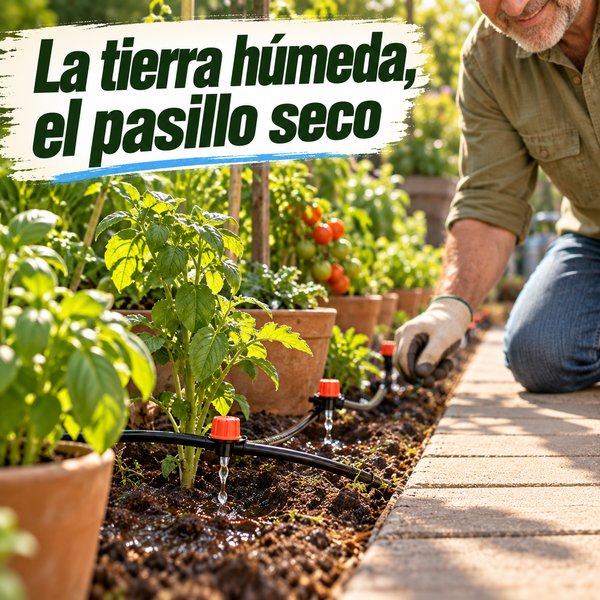 Riego Parejo - Cada Planta Recibe su Agua - 10 Metros