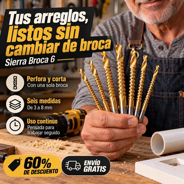 Sierra Broca 6 - set de 6 brocas sierra, foto 1