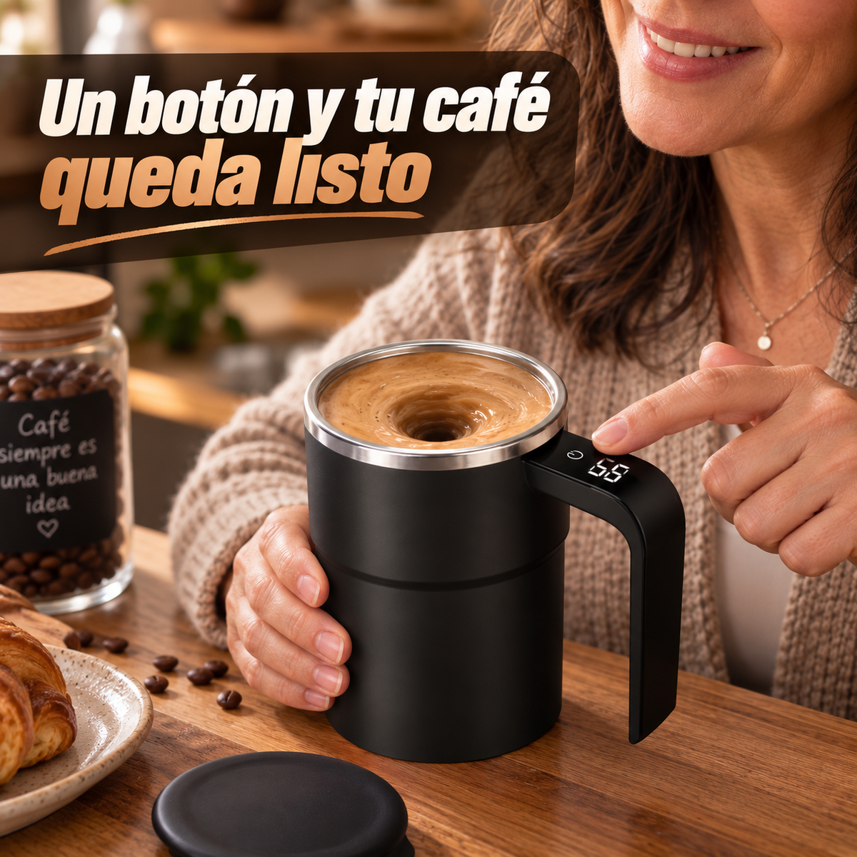 Taza Perfecta - Mezcla y temperatura en un clic