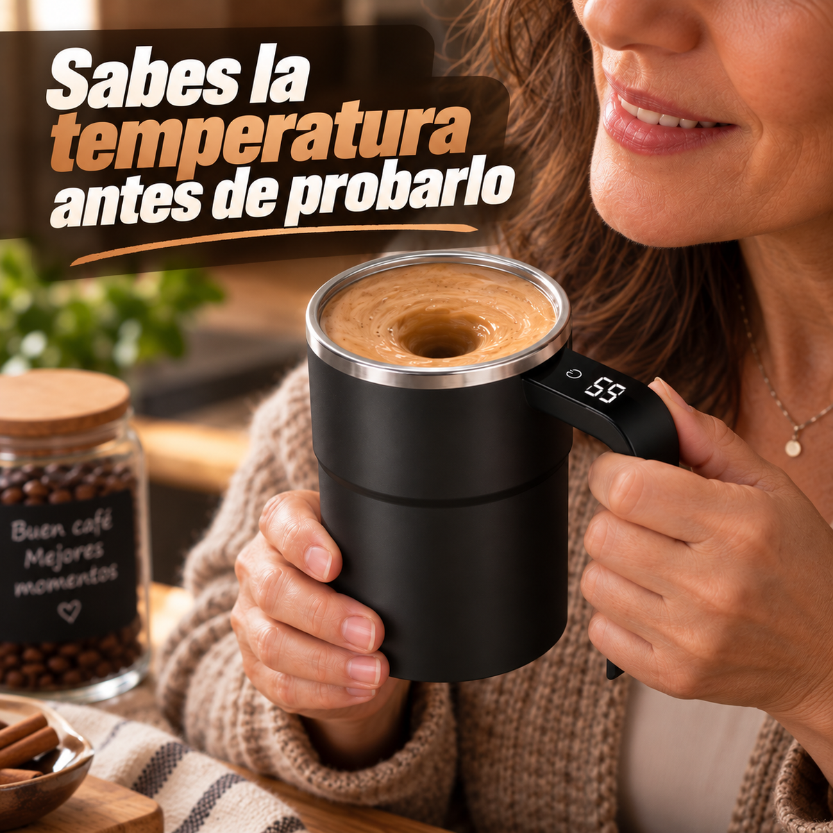 Taza Perfecta - Mezcla y temperatura en un clic