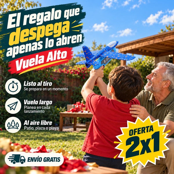 Vuela Alto - El regalo que despega apenas lo abren, oferta 2x1
